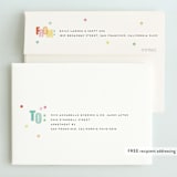 "Get Ready to Party" - Children's Birthday Party Invitations in Sprinkles by Stephanie Hawkes - FREE Recipient Addressing