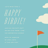 "happy birdie" - Children's Birthday Party Invitations in Emerald by Ellen Schlegelmilch - Detail