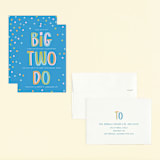 "Two Do" - Children's Birthday Party Invitations in Pool by Jenna Holcomb - Assembled