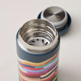 "Strata" - Carter Move Mugs in Stone Blue by melanie mikecz - Splash Guard