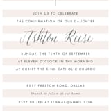 "Sleek" - Confirmation Invitations in Blush by Lauren Chism - Detail