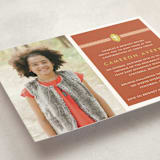 "Ribbon & Cross" - Confirmation Invitations in Terracotta by Dish and Spoon - Detail