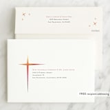 "Ombre Cross" - Confirmation Invitations in Vanilla by Beth Schneider - FREE Recipient Addressing