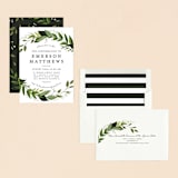 "Vines of Green" - Confirmation Invitations in Fern by Susan Moyal - Assembled