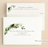 "Vines of Green" - Confirmation Invitations in Fern by Susan Moyal - FREE Recipient Addressing