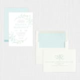 "Garden Frame" - Confirmation Invitations in Sky by Kristie Kern - Assembled