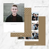 "Confirmation Arch" - Confirmation Invitations in Sugar by FRANI - Back of Card Options