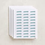 "Make Your Mark" - Custom Name Labels in Sea by Abby Munn - Full Sheet