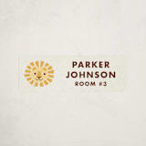 "Paper Circus" - Custom Name Labels in Natural by Olivia Raufman - Front