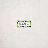 "Preppy Stripe" - Custom Name Labels in Seaweed by Jessica Ogden - Front