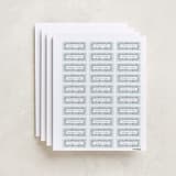 "Doodle Frame" - Custom Name Labels in Mint by Hooray Creative - Full Sheet