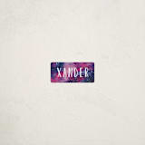 "Stellar" - Custom Name Labels in Magenta by Angela Garrick - Front