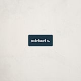 "We Do This Every Year" - Custom Name Labels in Navy by Amy Payne - Front