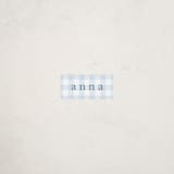 "Gingham" - Custom Name Labels in Bluebell by Stacey Meacham - Front