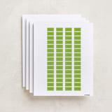 "Pop up" - Custom Name Labels in Electric by Inkblot Design - Full Sheet