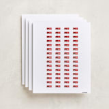"Earresistable" - Custom Name Labels in Cherry by Erica Krystek - Full Sheet