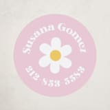 "Daisys" - Custom Name Labels in Daisy by Little Print Design - Front