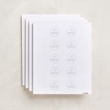 "Classic monogram" - Custom Name Labels in Sky by Erin Hodges - Full Sheet