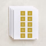 "Classic" - Custom Name Labels in Sunshine by Morgan Kendall - Full Sheet