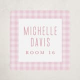 "Charming" - Custom Name Labels in Blush by Lea Delaveris - Front