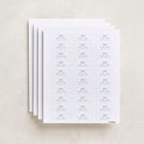 "Bow" - Custom Name Labels in Bluebell by Helena Vitto - Full Sheet