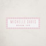"Charming" - Custom Name Labels in Blush by Lea Delaveris - Front