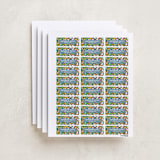 "Building Blocks" - Custom Name Labels in Brights by Michelle Taylor - Full Sheet