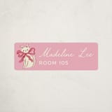 "Happy Purr-day" - Custom Name Labels in Petal by Vivian Yiwing - Front
