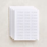"Classic monogram" - Custom Name Labels in Sky by Erin Hodges - Full Sheet