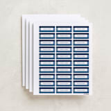 "Wide Frame" - Custom Name Labels in Ocean by Kelly Watkins - Full Sheet