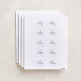 "Ballgame" - Custom Name Labels in Indigo by Jessie Steury - Full Sheet