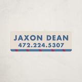 "Classic Prep" - Custom Name Labels in Blue Jay by AK Graphics - Front