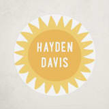 "Joyful Rainbow" - Custom Name Labels in Rainbow by Hooray Creative - Front