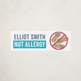 "Nonuts" - Custom Name Labels in Teal by peetie design - Front