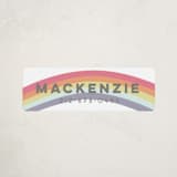 "Over the Rainbow" - Custom Name Labels in Cloud by peetie design - Front