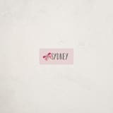 "Bright Butterfly" - Custom Name Labels in Bubblegum by Karidy Walker - Front