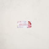 "Disney's Princess Portrait" - Custom Name Labels in Cotton Candy by Cass Loh - Front