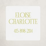 "elegant serif" - Custom Name Labels in Lime by Ellen Schlegelmilch - Front