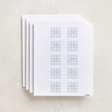 "Gingham" - Custom Name Labels in Bluebell by Stacey Meacham - Full Sheet