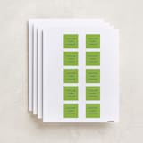 "Pop up" - Custom Name Labels in Electric by Inkblot Design - Full Sheet