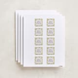 "Blooming Garden" - Custom Name Labels in Citrus by Pati Cascino - Full Sheet
