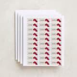 "Dino-mite" - Custom Name Labels in Scarlet by Jennifer Thomke - Full Sheet