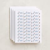 "Ballgame" - Custom Name Labels in Indigo by Jessie Steury - Full Sheet