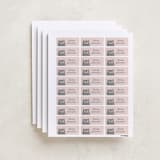 "the cat's meow" - Custom Name Labels in Blush by Shirley Lin Schneider - Full Sheet