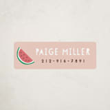 "Watermelon" - Custom Name Labels in Cherry Blossom by peetie design - Front