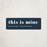 "We Do This Every Year" - Custom Name Labels in Navy by Amy Payne - Front