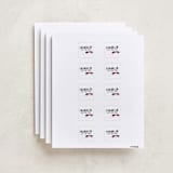 "Vintage Race Car" - Custom Name Labels in Tomato by chocomocacino - Full Sheet