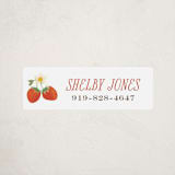 "So Berry Sweet" - Custom Name Labels in Strawberry by Itsy Belle Studio - Front
