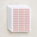 "Botanical maximalism" - Custom Name Labels in Poppy by Creo Study - Full Sheet