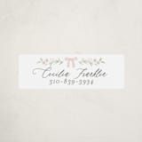 "Dainty Garden" - Custom Name Labels in Blush by Paper Raven Co. - Front